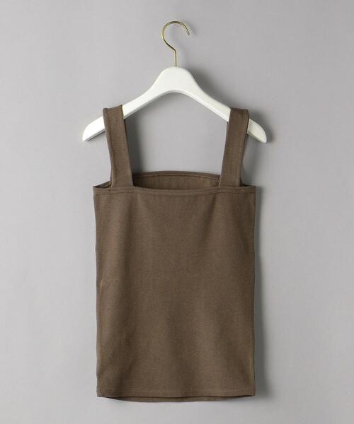 BEAUTY&YOUTH UNITED ARROWS(ビューティーアンドユースユナイテッドアローズ)の「BY コットンブレンド ベア タンクトップ -ウォッシャブル-(タンクトップ・レディース・オリーブ/ホワイト/ブラック/ナチュラル/ケリー/レッド/ダークグリーン・FREE)」の21枚目の写真