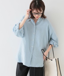 SLOBE IENA | リネンフレンチフロントレギュラーシャツ【手洗い可能】◆(シャツ/ブラウス)