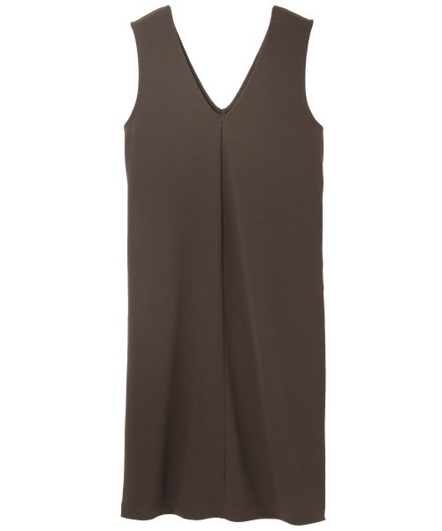 RANAN（ラナン）の「深Vネックジャンパースカート（レギュラー丈）（ジャンパースカート・レディース・ブラック/ネイビー/サンドグレー/キャメル/ベージュ・LL/M/L）」の7枚目の写真