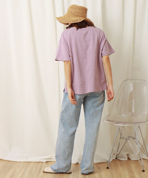 libelle more（リベル モア）の「天竺半袖プルオーバー（Tシャツ/カットソー・レディース・オフホワイト/ピンク/イエロー/ブラック/ベージュ・M/L）」の22枚目の写真