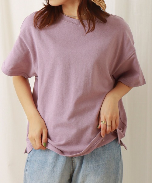 libelle more（リベル モア）の「天竺半袖プルオーバー（Tシャツ/カットソー・レディース・オフホワイト/ピンク/イエロー/ブラック/ベージュ・M/L）」の17枚目の写真