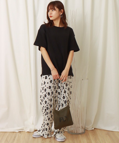 libelle more（リベル モア）の「天竺半袖プルオーバー（Tシャツ/カットソー・レディース・オフホワイト/ピンク/イエロー/ブラック/ベージュ・M/L）」の9枚目の写真