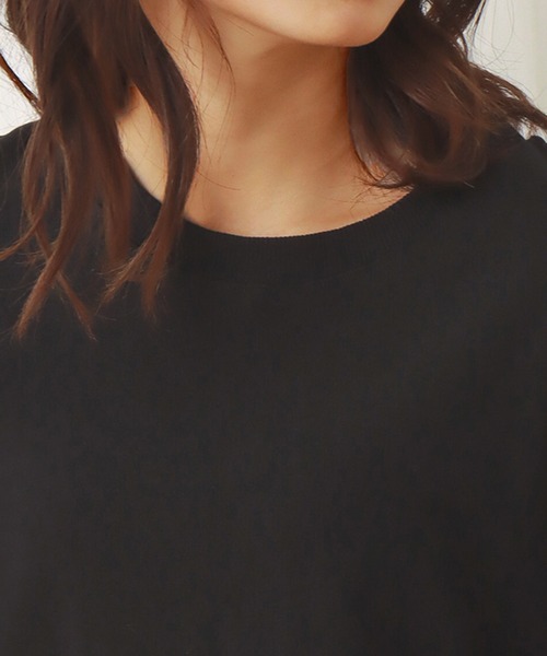 libelle more（リベル モア）の「天竺半袖プルオーバー（Tシャツ/カットソー・レディース・オフホワイト/ピンク/イエロー/ブラック/ベージュ・M/L）」の18枚目の写真