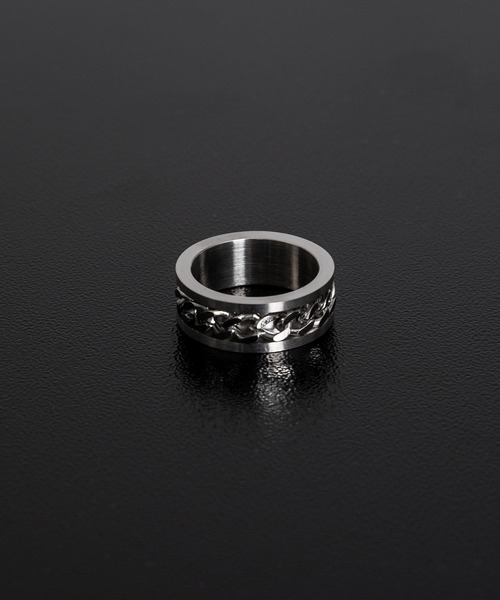 Adoon plain（アドーンプレーン）の「【Adoon plain】チェーンリング（リング・メンズ・シルバー・MEDIUM/LARGE）」の2枚目の写真