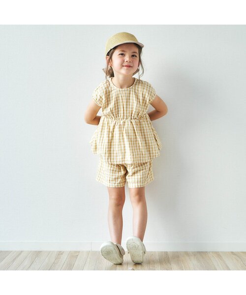 apres les cours（アプレレクール）の「うしろリボンキャップ_UVカット（ハット・キッズ・ベージュ/アイボリー・48/50/52/54）」の3枚目の写真