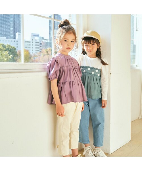 apres les cours（アプレレクール）の「うしろリボンキャップ_UVカット（ハット・キッズ・ベージュ/アイボリー・48/50/52/54）」の7枚目の写真