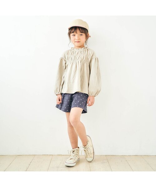 apres les cours（アプレレクール）の「うしろリボンキャップ_UVカット（ハット・キッズ・ベージュ/アイボリー・48/50/52/54）」の8枚目の写真