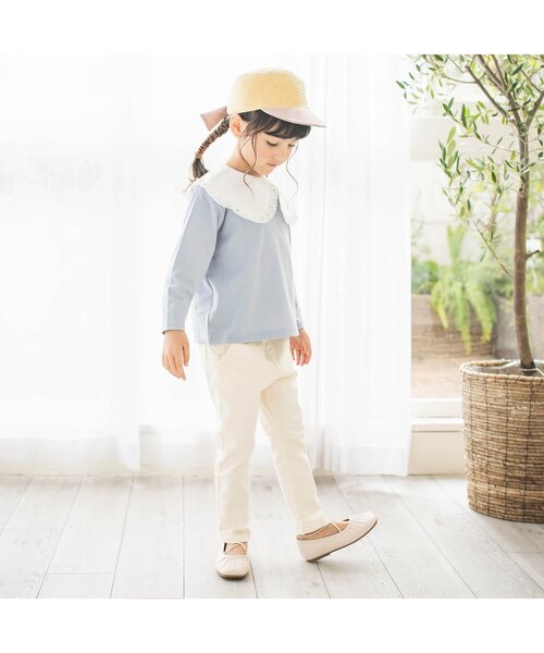 apres les cours（アプレレクール）の「うしろリボンキャップ_UVカット（ハット・キッズ・ベージュ/アイボリー・48/50/52/54）」の11枚目の写真