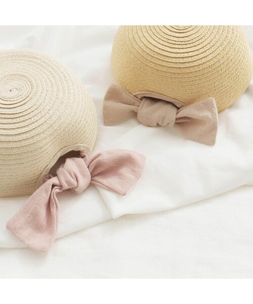 apres les cours（アプレレクール）の「うしろリボンキャップ_UVカット（ハット・キッズ・ベージュ/アイボリー・48/50/52/54）」の13枚目の写真