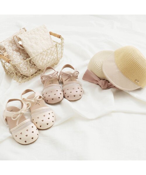 apres les cours（アプレレクール）の「うしろリボンキャップ_UVカット（ハット・キッズ・ベージュ/アイボリー・48/50/52/54）」の14枚目の写真