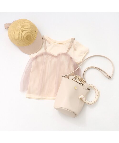 apres les cours（アプレレクール）の「うしろリボンキャップ_UVカット（ハット・キッズ・ベージュ/アイボリー・48/50/52/54）」の15枚目の写真