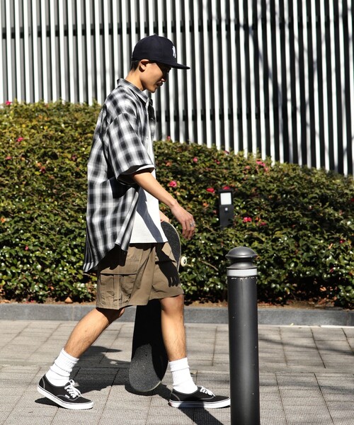 FREAK'S STORE（フリークスストア）の「WEB限定 コットンナイロン カーゴショーツ/レオパード（カーゴパンツ・メンズ・ロイヤルブルー/ベージュ/オリーブ/レオパード/ブラック・LARGE/MEDIUM/SMALL）」の17枚目の写真