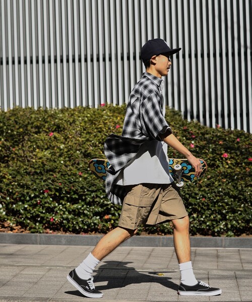 FREAK'S STORE（フリークスストア）の「WEB限定 コットンナイロン カーゴショーツ/レオパード（カーゴパンツ・メンズ・ロイヤルブルー/ベージュ/オリーブ/レオパード/ブラック・LARGE/MEDIUM/SMALL）」の21枚目の写真