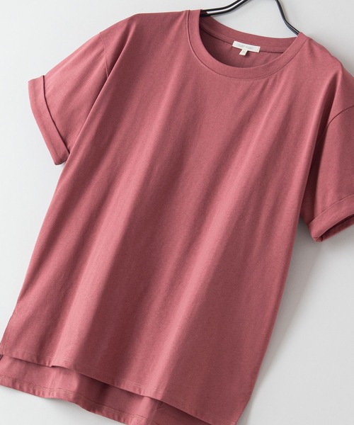 fort point(フォーポイント)の「【FORT POINT/フォートポイント】サイドスリットTシャツ(Tシャツ/カットソー・レディース・ホワイト/チャコールグレー/ブラック/グレー/サックスブルー/ミント/ピンク系その他/オレンジ系その他/ダークベージュ・LARGE/MEDIUM)」の8枚目の写真
