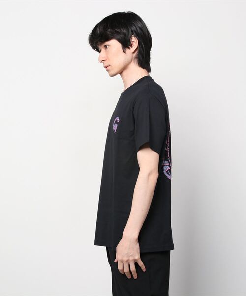 Gramicci(グラミチ)の「【 GRAMICCI / グラミチ 】 SWIRL TEE プリント スワールTシャツ INS(Tシャツ/カットソー・メンズ・ホワイト/ブラック/パープル・L/M)」の6枚目の写真