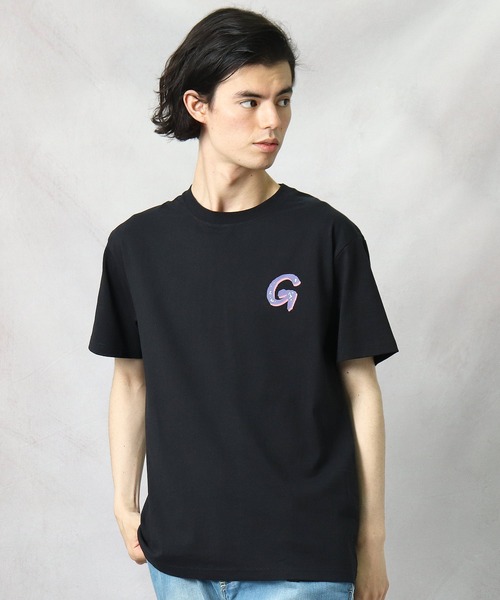 Gramicci(グラミチ)の「【 GRAMICCI / グラミチ 】 SWIRL TEE プリント スワールTシャツ INS(Tシャツ/カットソー・メンズ・ホワイト/ブラック/パープル・L/M)」の2枚目の写真