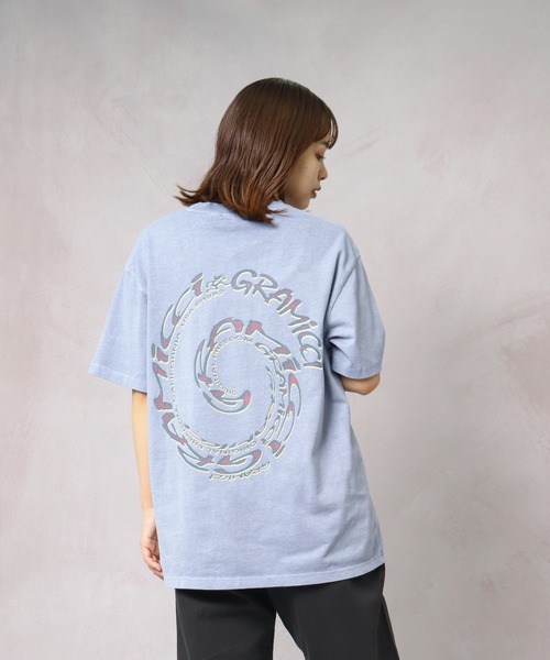 Gramicci(グラミチ)の「【 GRAMICCI / グラミチ 】 SWIRL TEE プリント スワールTシャツ INS(Tシャツ/カットソー・メンズ・ホワイト/ブラック/パープル・L/M)」の10枚目の写真