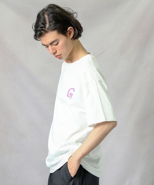 Gramicci(グラミチ)の「【 GRAMICCI / グラミチ 】 SWIRL TEE プリント スワールTシャツ INS(Tシャツ/カットソー・メンズ・ホワイト/ブラック/パープル・L/M)」の21枚目の写真