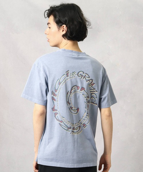 Gramicci(グラミチ)の「【 GRAMICCI / グラミチ 】 SWIRL TEE プリント スワールTシャツ INS(Tシャツ/カットソー・メンズ・ホワイト/ブラック/パープル・L/M)」の15枚目の写真