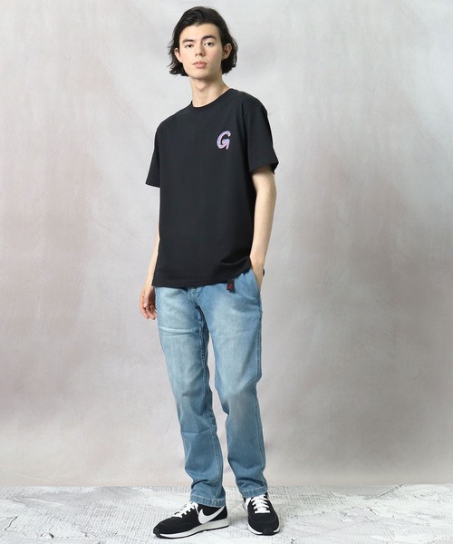 Gramicci(グラミチ)の「【 GRAMICCI / グラミチ 】 SWIRL TEE プリント スワールTシャツ INS(Tシャツ/カットソー・メンズ・ホワイト/ブラック/パープル・L/M)」の16枚目の写真