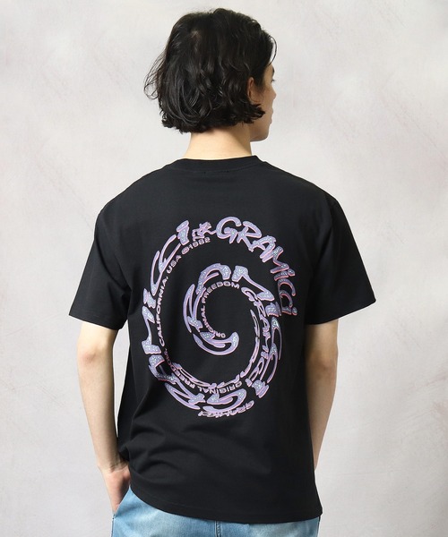 Gramicci(グラミチ)の「【 GRAMICCI / グラミチ 】 SWIRL TEE プリント スワールTシャツ INS(Tシャツ/カットソー・メンズ・ホワイト/ブラック/パープル・L/M)」の18枚目の写真
