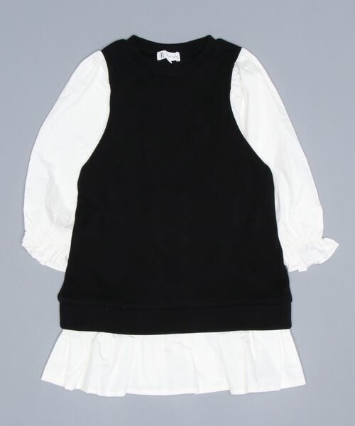 ROPE' PICNIC(ロペピクニック)の「【KIDS】ドッキングワンピース(ワンピース・キッズ・ブラック/ラベンダー・110/120/130/140)」の11枚目の写真