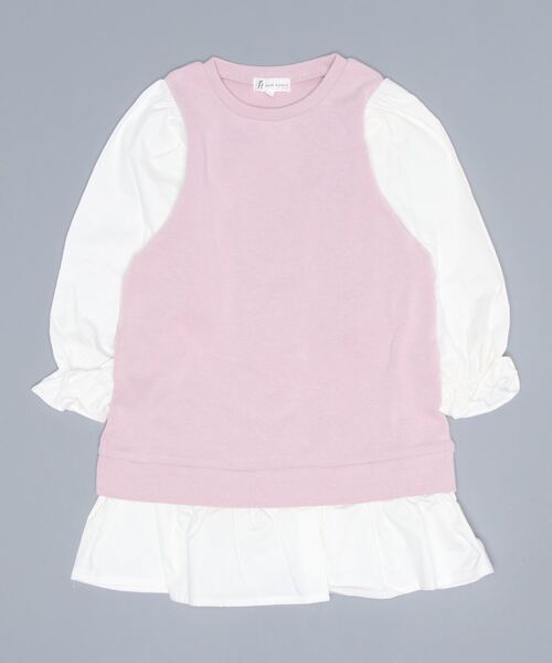 ROPE' PICNIC(ロペピクニック)の「【KIDS】ドッキングワンピース(ワンピース・キッズ・ブラック/ラベンダー・110/120/130/140)」の12枚目の写真
