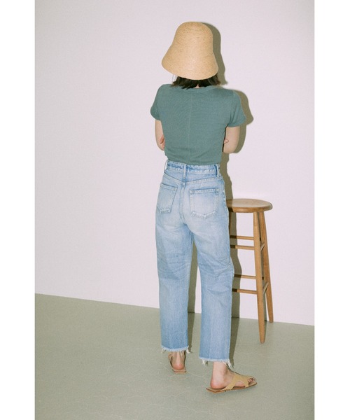 BLACK BY MOUSSY（ブラックバイマウジー）の「CAW vintage denim(カウヴィンテージデニム)（デニムパンツ・レディース・ライトブルー・23inch/24inch/25inch/26inch）」の9枚目の写真