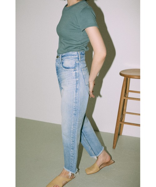 BLACK BY MOUSSY（ブラックバイマウジー）の「CAW vintage denim(カウヴィンテージデニム)（デニムパンツ・レディース・ライトブルー・23inch/24inch/25inch/26inch）」の11枚目の写真