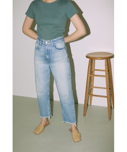 BLACK BY MOUSSY（ブラックバイマウジー）の「CAW vintage denim(カウヴィンテージデニム)（デニムパンツ・レディース・ライトブルー・23inch/24inch/25inch/26inch）」の8枚目の写真