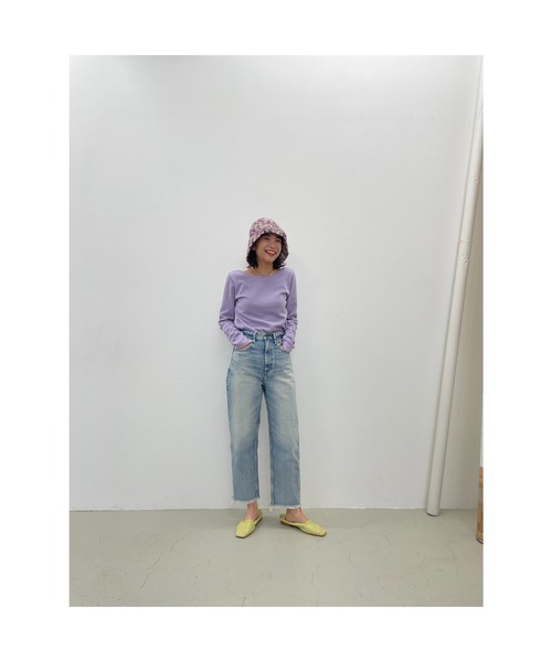 BLACK BY MOUSSY（ブラックバイマウジー）の「CAW vintage denim(カウヴィンテージデニム)（デニムパンツ・レディース・ライトブルー・23inch/24inch/25inch/26inch）」の12枚目の写真