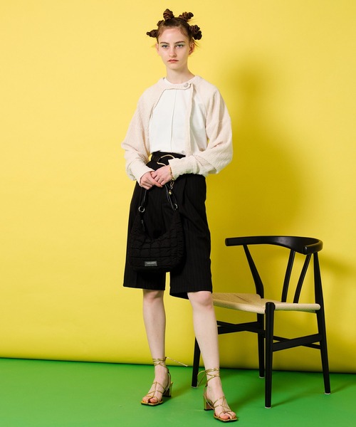 MAISON SPECIAL（メゾンスペシャル）の「ピンタックタンクトップ【MAISON SPECIAL/メゾンスペシャル】（Tシャツ/カットソー・レディース・ホワイト/ブラック/ピンク/イエロー/ブラック系その他・FREE）」の11枚目の写真