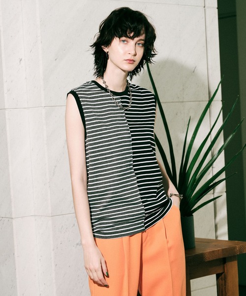 MAISON SPECIAL（メゾンスペシャル）の「ピンタックタンクトップ【MAISON SPECIAL/メゾンスペシャル】（Tシャツ/カットソー・レディース・ホワイト/ブラック/ピンク/イエロー/ブラック系その他・FREE）」の13枚目の写真