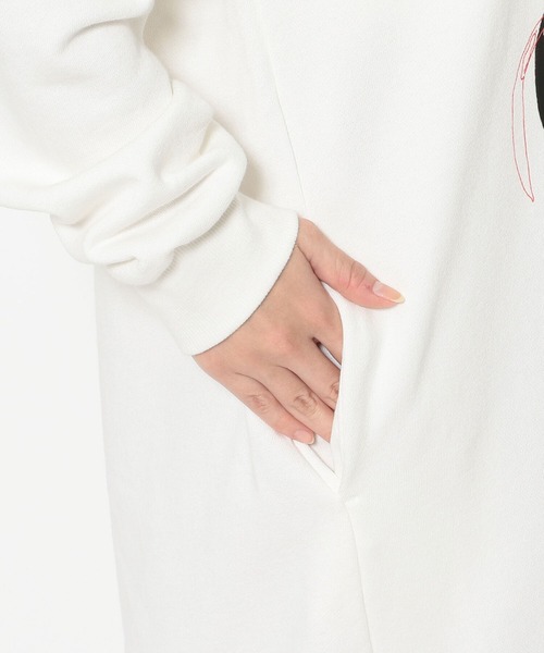Kare/ME(カーミー)の「Kare/ME(カーミー)別注MY AD パーカーワンピース(ワンピース・レディース・ホワイト・FREE)」の10枚目の写真