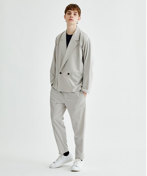 Iroquois（イロコイ）の「STUDIOUS別注 SH JKT（テーラードジャケット・メンズ・ライトグレー/ブラック/サックスブルー・1/2）」の16枚目の写真