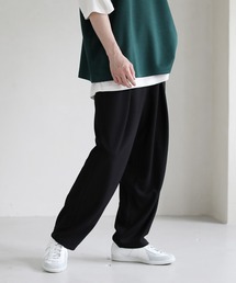 ETELIO | 梨地バルーンタックセミワイドパンツ(その他パンツ)