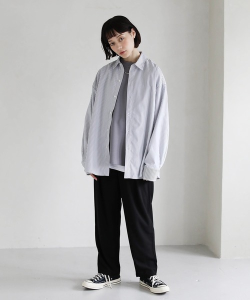 ETELIO（エテリオ）の「梨地バルーンタックセミワイドパンツ（その他パンツ・メンズ・オフホワイト/ブルー/ベージュ/ブラック/グリーン・S/M/L）」の8枚目の写真