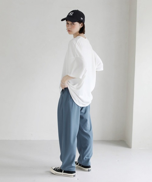 ETELIO（エテリオ）の「梨地バルーンタックセミワイドパンツ（その他パンツ・メンズ・オフホワイト/ブルー/ベージュ/ブラック/グリーン・S/M/L）」の18枚目の写真