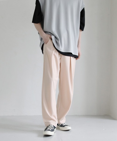 ETELIO（エテリオ）の「梨地バルーンタックセミワイドパンツ（その他パンツ・メンズ・オフホワイト/ブルー/ベージュ/ブラック/グリーン・S/M/L）」の10枚目の写真