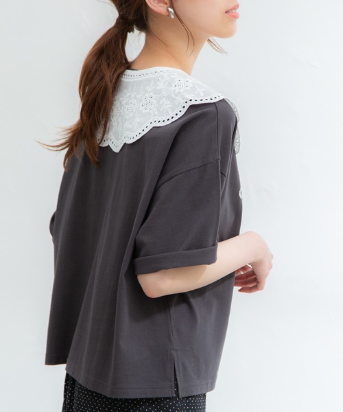 Honeys（ハニーズ）の「付け衿（綿レース）（付け襟・レディース・ブラック/ホワイト・FREE）」の7枚目の写真