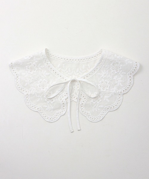 Honeys（ハニーズ）の「付け衿（綿レース）（付け襟・レディース・ブラック/ホワイト・FREE）」の9枚目の写真