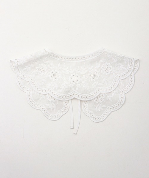 Honeys（ハニーズ）の「付け衿（綿レース）（付け襟・レディース・ブラック/ホワイト・FREE）」の10枚目の写真