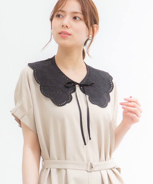 Honeys（ハニーズ）の「付け衿（綿レース）（付け襟・レディース・ブラック/ホワイト・FREE）」の13枚目の写真