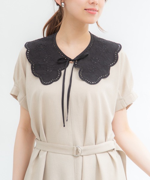 Honeys（ハニーズ）の「付け衿（綿レース）（付け襟・レディース・ブラック/ホワイト・FREE）」の15枚目の写真