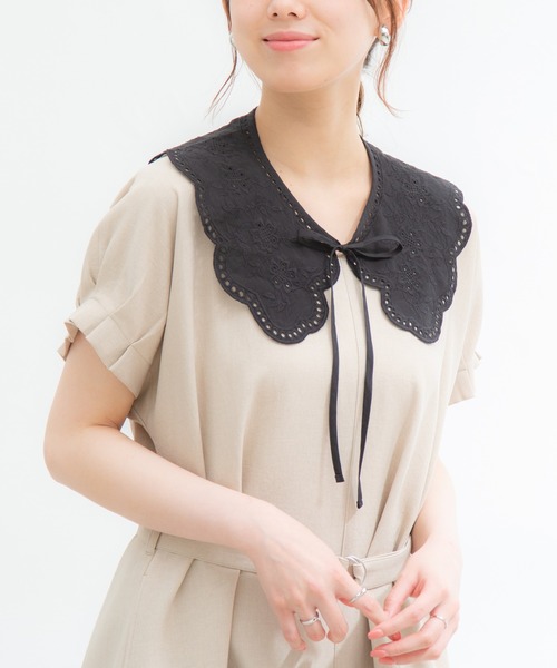 Honeys（ハニーズ）の「付け衿（綿レース）（付け襟・レディース・ブラック/ホワイト・FREE）」の16枚目の写真