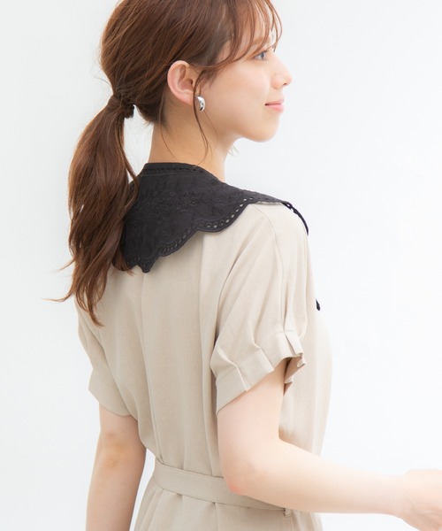 Honeys（ハニーズ）の「付け衿（綿レース）（付け襟・レディース・ブラック/ホワイト・FREE）」の18枚目の写真