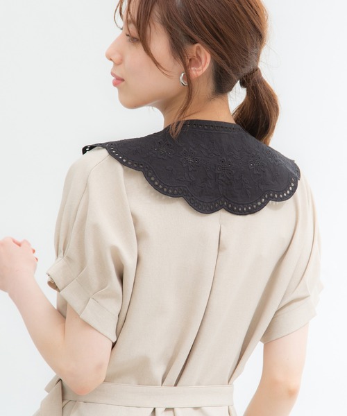 Honeys（ハニーズ）の「付け衿（綿レース）（付け襟・レディース・ブラック/ホワイト・FREE）」の19枚目の写真
