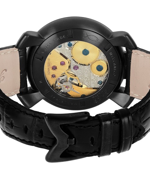 GaGa MILANO/ガガミラノ MANUALE48MM 腕時計 501203S-BLK メンズ GaGa MILANO/ガガミラノ MANUALE48MM 腕時計 501203S-BLK メンズ