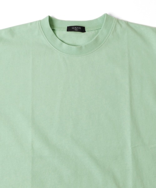 GLAZOS（グラソス）の「天竺・ドロップショルダーBIGロゴバックプリント半袖Tシャツ（Tシャツ/カットソー・キッズ・ライトグリーン/パープル/オフホワイト・160cm/130cm/150cm/140cm/170cm）」の11枚目の写真