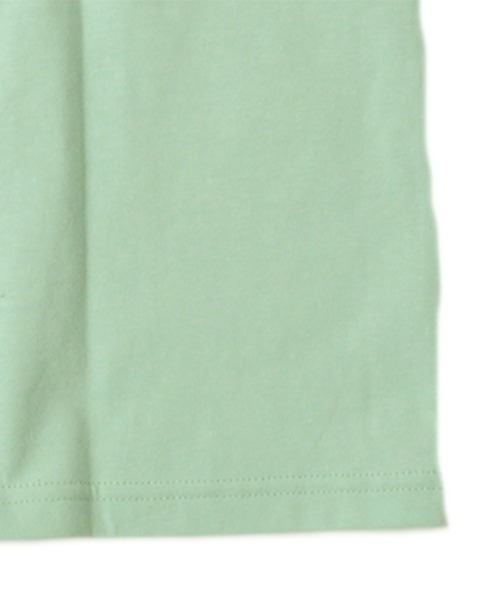 GLAZOS（グラソス）の「天竺・ドロップショルダーBIGロゴバックプリント半袖Tシャツ（Tシャツ/カットソー・キッズ・ライトグリーン/パープル/オフホワイト・160cm/130cm/150cm/140cm/170cm）」の9枚目の写真